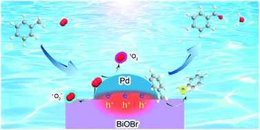 Graphical abstract: Interfacial synergy of Pd sites and defective BiOBr for promoting the solar-driven selective oxidation of toluene