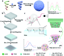 Graphical abstract: A theranostic microneedle array patch for integrated glycemia sensing and self-regulated release of insulin