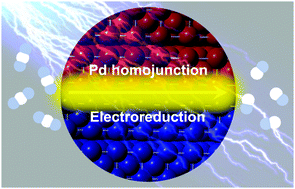 Graphical abstract: Pd homojunctions enable remarkable CO2 electroreduction