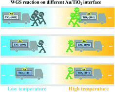 Graphical abstract: Facet-dependent activity of shape-controlled TiO2 supported Au nanoparticles for the water–gas shift reaction