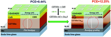 Graphical abstract: Band-gap-graded Cu2ZnSn(S,Se)4 drives highly efficient solar cells