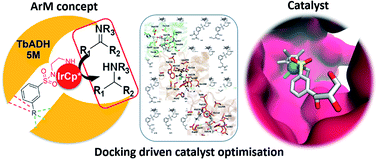 Graphical abstract: Computationally driven design of an artificial metalloenzyme using supramolecular anchoring strategies of iridium complexes to alcohol dehydrogenase