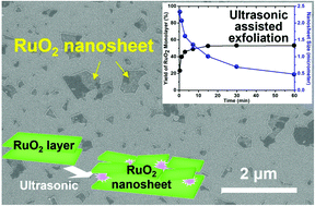 Graphical abstract: Ultrasonic assisted exfoliation for efficient production of RuO2 monolayer nanosheets
