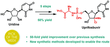Graphical abstract: Efficient synthesis of antiviral agent uprifosbuvir enabled by new synthetic methods