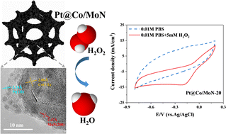 Graphical abstract: Atomic layer deposition of Pt nanoparticles onto Co/MoN nanoarrays for improved electrochemical detection of H2O2