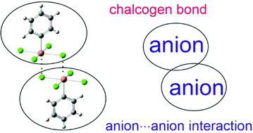 Graphical abstract: Anion⋯anion interaction within Ch(CH3)X4− (Ch = S, Se, Te; X = Cl, Br, I) dimers stabilized by chalcogen bonds