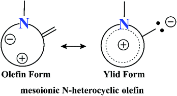 Graphical abstract: Recent advances of mesoionic N-heterocyclic olefins