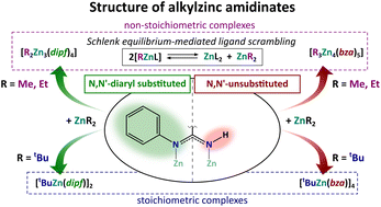 Graphical abstract: Factors controlling the structure of alkylzinc amidinates: on the role of N-substituents