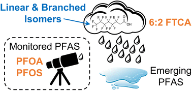 Graphical abstract: Non-targeted identification and semi-quantitation of emerging per- and polyfluoroalkyl substances (PFAS) in US rainwater