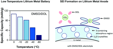Graphical abstract: Electrolyte additive enabled low temperature lithium metal batteries