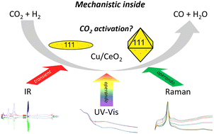 Graphical abstract: Unravelling the mechanism of CO2 activation over low-loaded Cu/CeO2(111) catalysts using operando and transient spectroscopies
