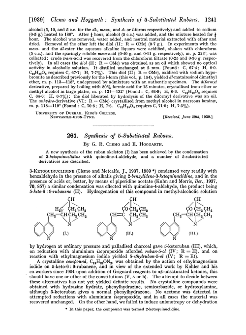 261. Synthesis of 5-substituted rubans