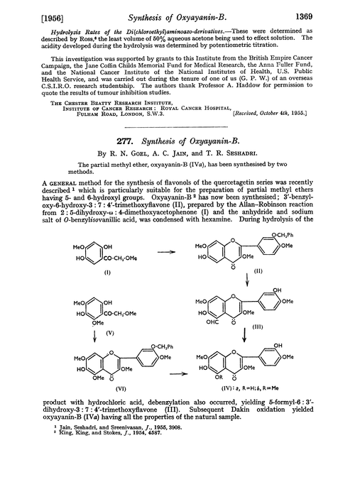 277. Synthesis of oxyayanin-B