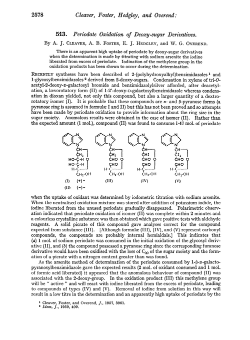 513. Periodate oxidation of deoxy-sugar derivatives