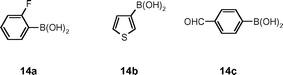 Boronic acid set for biaryl couplings.