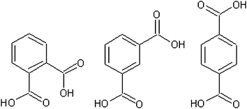 Phthalic, isophthalic and terephthalic acid.