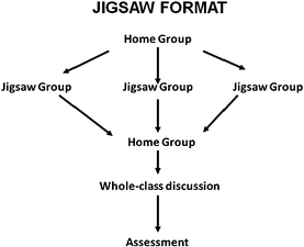 The jigsaw cooperative learning process.