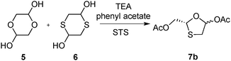 Synthesis of intermediate 7b with STS; rt, 87%.