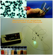 Graphical abstract: Anion-mediated synthesis of monodisperse silver nanoparticles useful for screen printing of high-conductivity patterns on flexible substrates for printed electronics