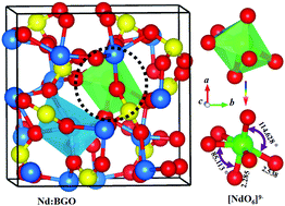 Graphical abstract: Structure and luminescence properties of a Nd3+ doped Bi4Ge3O12 scintillation crystal: new insights from a comprehensive study