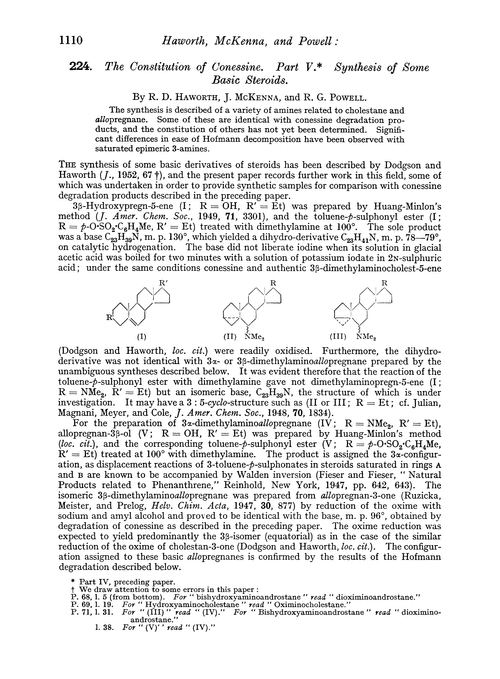 224. The constitution of conessine. Part V. Synthesis of some basic steroids