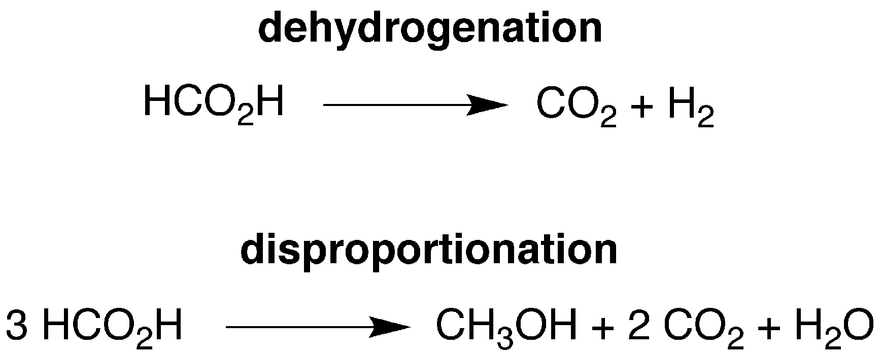 dehydrogenation, disproportionation and transfer hydrogenation