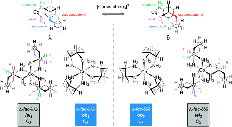 octahedral werner complexes with substituted ethylenediamine