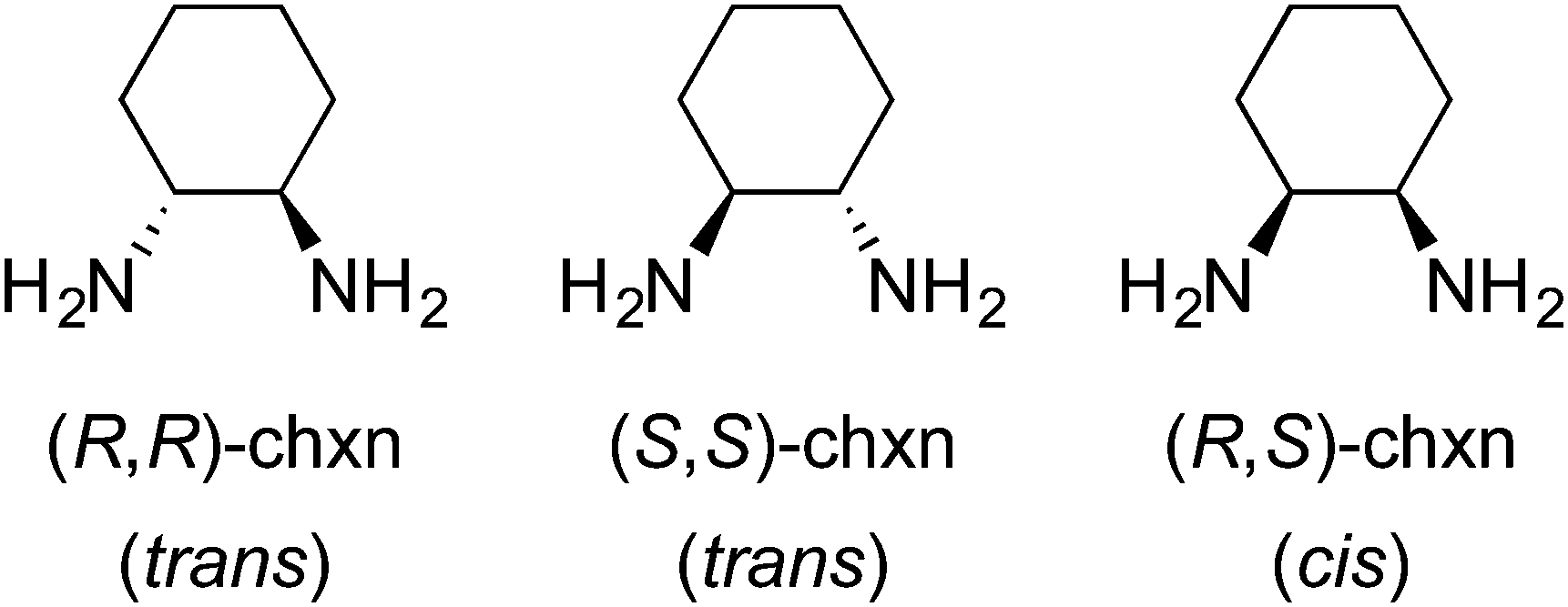 octahedral werner complexes with substituted ethylenediamine