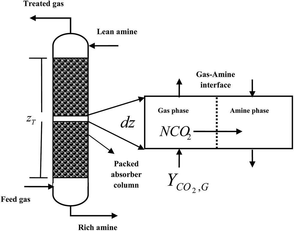 Review on the mass transfer performance of CO 2 absorption by amine