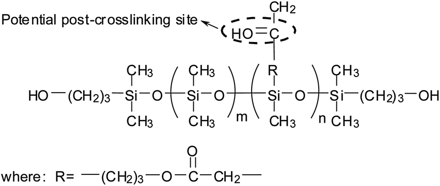 chemical           of reactive pdms bearing carbonyl groups.