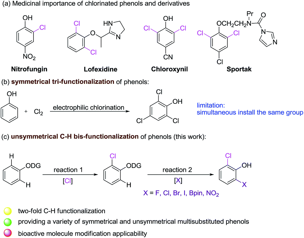 Regioselective CH chlorination towards the sequential
