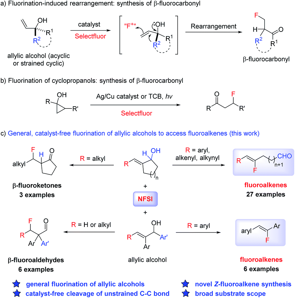 divergent reactivities in fluoronation of allylic alcohols