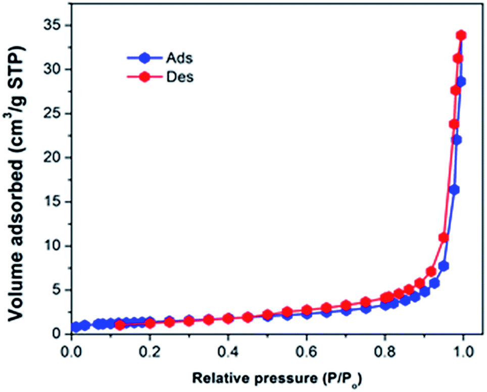 the n   adsorption and desorption isotherm of cyanuric–urea