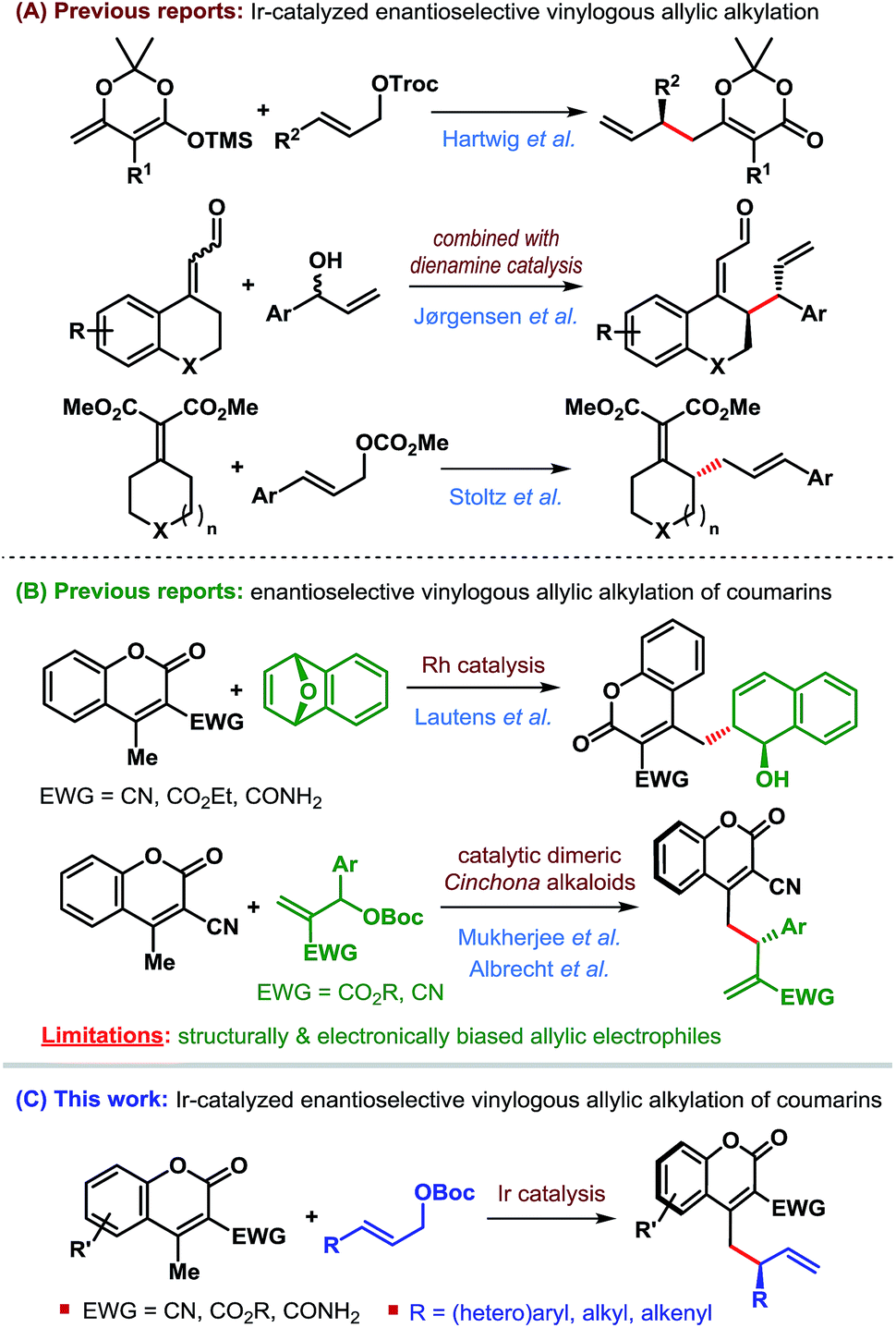allylic,aryl iridium-catalyzed enantioselective direct vinylogous allylic