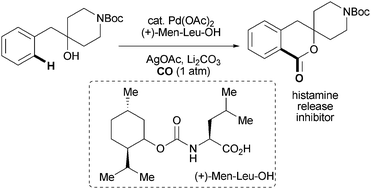 Graphical abstract: Hydroxyl-directed C–H carbonylation enabled by mono-N-protected amino acid ligands: An expedient route to 1-isochromanones