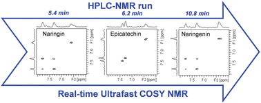 Real-time separation of natural products by ultrafast 2D NMR coupled to on-line HPLC 