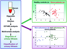 Diagnosis of kidney stones by elemental analysis of blood samples