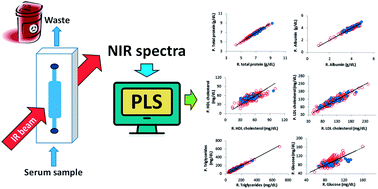 Graphical abstract: Determination of biochemical parameters in human serum by near-infrared spectroscopy