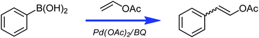 Graphical abstract: Palladium catalysed β-selective oxidative Heck reaction of an electron-rich olefin