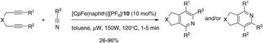 Graphical abstract: Iron(ii)-catalysed [2+2+2] cycloaddition for pyridine ring construction