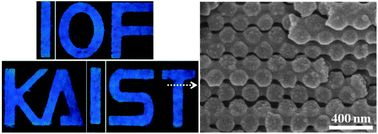 Graphical abstract: Multicolor patterning using holographic woodpile photonic crystals at visible wavelengths