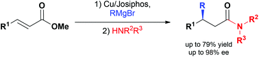 Chiral amides via copper-catalysed enantioselective conjugate addition