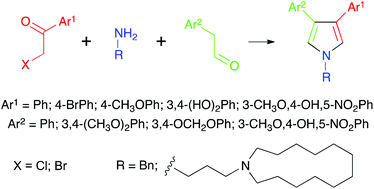 synthesis of N-substituted 3,4-diarylpyrroles