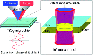 Graphical abstract: Detection of zeptomole quantities of nonfluorescent molecules in a 101 nm nanochannel by thermal lens microscopy