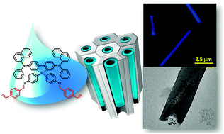 Graphical abstract: Template-assisted in situ polymerization for forming blue organic light-emitting nanotubes