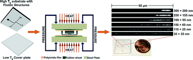 Graphical abstract: High process yield rates of thermoplastic nanofluidic devices using a hybrid thermal assembly technique