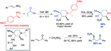 Asymmetric synthesis of substituted NH-piperidines from chiral amines