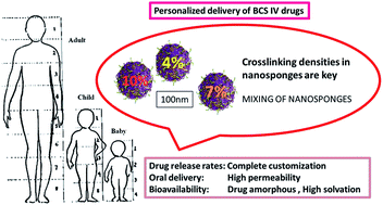 Graphical abstract: An assessment of nanosponges for intravenous and oral drug delivery of BCS class IV drugs: Drug delivery kinetics and solubilization