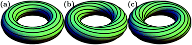 Graphical abstract: Saddle-splay screening and chiral symmetry breaking in toroidal nematics