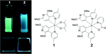 Graphical abstract: Fluorine-free blue phosphorescent emitters for efficient phosphorescent organic light emitting diodes